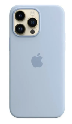 Фото 1 — Чехол защитный iPhone 14 Pro Max Silicone Case голубой (Copy)