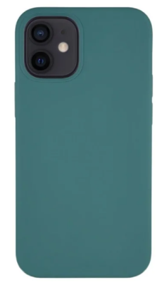 Фото 1 — Чехол защитный "vlp" Silicone Сase для iPhone 12 mini, темно-зеленый